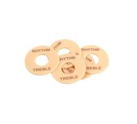 Mikinona 5pcs Guitar Toggle Switch Plate Washer Rings Rhythm Treble Replacement for Electric Guitar Yellow Gold
