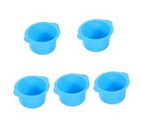Mikinona 5pcs Hair Removal Wax Warmer Bowl High Temperature Resistant Silicone Liner Waxing Bowl for Professional Waxing Non- Release for Smooth Skin