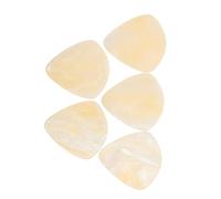 Mikinona 5pcs High Precision Resin Guitar Picks Bass Guitar Plectrums Decorative for Electric and Basses