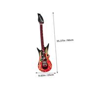 Mikinona 5pcs Inflatable Guitar PVC Material with Safety Valve Lightweight Musical Props for Party Decorations and Rock and Roll Stage Fun