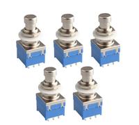 Mikinona 5pcs Multi Effects Guitar Pedal Foot Switch Box Metal Guitar Effects Pedal Foot