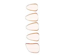 Mikinona 5pcs Orange PC Pipa Fake Nails Lightweight String Instrument Parts round Edge Nail Covers to Protect Your for Playing Lute and Guzheng