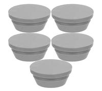 Mikinona 5pcs Outdoor Ac Water Drain Cap Rubber Stopper Plug Kit for 20mm Hole, Universal Condensate Outlet Drain Plug Replacement for Portable and Window Air Conditioner Units