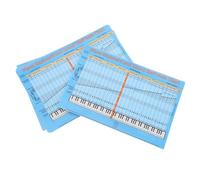 Mikinona 5pcs Piano Key Stickers with Color-coded Chord Chart for Beginners Removable Note Labels for Keyboard Learning Music Notation Guide for Adults Easy to Apply and Damage