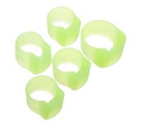 Mikinona 5pcs Pipa Nail Set Pipa Thumb Tools Zither Nail Covers Finger Picks Instrument Accessories Zither Playing Supplies Erhu Fingertip Picks Light Green Silica Gel