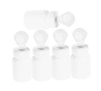 Mikinona 5pcs Plastic Pill Bottles Portable Medicine Storage Containers for Pills Capsules Powder Travel Friendly Medicine Bottle