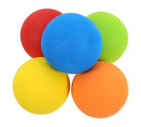 Mikinona 5Pcs Portable Indoor Practice Golf Balls EVA Foam Soft Training Balls for Beginners Lightweight Multi-color for Golf Swing Exercises