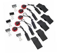 Mikinona 5pcs Professional Piezo Microphone Pickup for Acoustic Instruments Guitar Violin Banjo Soundhole Mountable Adhesive Clip