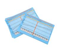Mikinona 5pcs Removable Piano Keyboard Stickers with Scale Chart and Note Labels for Beginners Fit Easy Removal Learning Aid for Practice and Music Notation Guidance