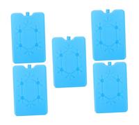 Mikinona 5pcs Reusable Ice Packs for Cooler Bags Lunch Boxes Portable Freezer Ice Container with Efficient Cooling Technology for Travel and Home for Cold Chain Transport