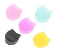 Mikinona 5pcs Silicone Clarinet Thumb Rest Cushions Anti-slip Finger Pads for Clarinet and Oboe Comfortable Grip Vibrant Colorful Design Musician Accessories