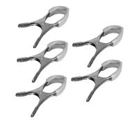 Mikinona 5pcs Stainless Steel Saxophone Repair Clips Hand-held Wind Instrument Tools with Non-slip Grip for Clarinet Indentation and Sax Accessory Maintenance
