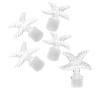 Mikinona 5pcs Star Perfume Bottles Spray Bottle Stoppers Vintage Decorative Stopper for Travel or Home Decor