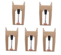 Mikinona 5pcs Stylus Pickup Head for Record Player Turntable Stylus Needle Attachment Red Gem Replacement Styli for Vinyl Record Player