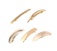 Mikinona 5pcs Women Hair Clips Golden Spring Hairpins Elegant Barrettes Headband Accessories for Daily Wear and Special Occasions