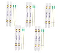 Mikinona 5Set Miniature Dollhouse Winter Skiing Accessories with Wooden Skis and Poles Realistic Christmas Decorations for Dollhouse Scenes Bjd Mini Ski Props for Holiday Outdoor Display