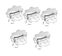 Mikinona 5sets Mandolin Tailpiece Replacement Metal Mandolin String Tailpiece for Traditional Parts Accessories