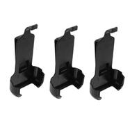 Mikinona 6 Pcs Belt Clip Walkie-talkie Radios Hooks Speaker Stands Hanger Portable Case Radios Clip Plastic Belt Brackets Clip on Intercom Supply Abs Black