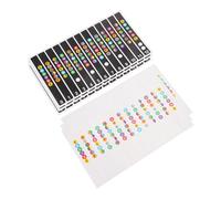 Mikinona 6 Pcs Guitar Fretboard Stickers for Learning Scales Assorted Black and Transparent Tone Marks Quick Mastery Aid for Classical Acoustic and Electric Guitars Anti-sweat Decals