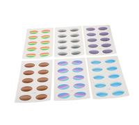 Mikinona 6 Sheets Waterproof Eyeshadow Stickers Temporary Makeup with Gradient Design, Ultrathin Paper Material, Natural 3d Effect, Realistic Finish, for Festival Eye Decorations