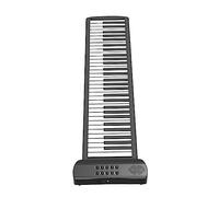 Mikinona 61-keys Portable Roll-up Piano Thickened Food-grade Silicone Foldable Electronic Keyboard Suitable for Beginners and Travel