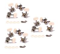 Mikinona 6pairs Guitar Tuning Pegs Keys Machine Heads String Tuners Replacement Accessories for Acoustic Guitar Beginners Ukulele Tuning Pegs Machine Heads Keys String Tuners