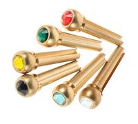 Mikinona 6pcs Acoustic Guitar Bridge Pins Set Unique Design for Enhanced Sound Projection Versatile Metal Pegs Compatible with Multiple Guitars Easy Installation Replacement Accessories for