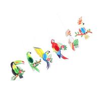 Mikinona 6pcs Bird Decorations Parrot Tropical Birds Party Decorations