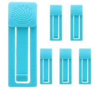 Mikinona 6pcs Blue SUP Flipper Paddleboard Fin Replacement Clips Buckle Fasteners Surfboard Fin Retainers for Paddle Board Accessories for Paddleboarding