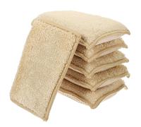Mikinona 6Pcs Compact Reusable Wok Sponges Kitchen Dish Scrubbers Lightweight Quick-Dry Non-Oil Stain Cleaning Pads for Pans Bowls Cups Household Use