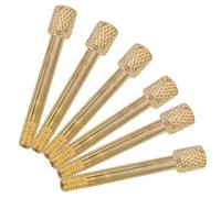 Mikinona 6pcs Copper String Locking Screws for Tremolo System Bridge Saddles Tailpiece Accessories Lightweight and High Compatibility Electric Guitar Parts for Improved Tuning and Stylish