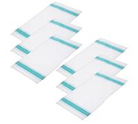 Mikinona 6pcs Cotton Dinner Napkins Thick Cotton Material Stylish Touch Easy to Carry Not Shed Cleaning Cloths Set for Wine Glasses on The Go