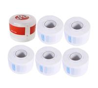 Mikinona 6pcs Disposable Neck Paper Strips with Dispenser Box for Hair Cutting Salon Barber Neck Covering Collar Paper Wraps for Professional and Home Use