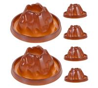 Mikinona 6pcs DIY Volcano Model Bases Shells for Educational Science Kit Volcano Eruption Crafting Accessories with Detailed Design for Learning and Experiments