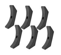 Mikinona 6pcs Dumbbell Bracket Rack PP 146mm Screw Holes Gym Dumbbell Holder Stand Plastic Storage for Home and Gym Fitness Equipment