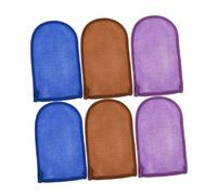 Mikinona 6pcs Exfoliating Bath Gloves Mitts for Skin Cleaning Gentle Exfoliation and Revitalizing Shower Multi-color Options for All Skin Types