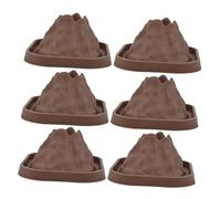 Mikinona 6pcs Explore Volcanoes Giant Volcano Model Science Kit for Boys and Girls Educational Toy