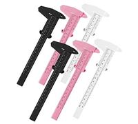 Mikinona 6pcs Eyebrow Ruler Pocket Calipers Eyebrow Measuring Rulers Facial Calipers for