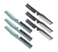 Mikinona 6pcs Folding Comb Portable Hair Styling Tool Multifunctional Travel Foldable Brush Comb for Men Women Curls Straight Hairdressing Tool
