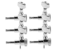 Mikinona 6pcs Guitar Chord Lock Self-locking String Tuner Pegs for Electric Acoustic Guitar Tuning Keys Tuning Pegs Tuners for Head Tool