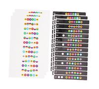 Mikinona 6pcs Guitar Fretboard Stickers Notes Stickers Fingerboard Fret Decals for Guitar Scale and Chord Practice at Home Music Class Random Color