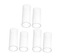 Mikinona 6pcs Guitar Slide Ring for Jazz Blues Lightweight Glass Slide Guitar Slider for Live Performances and Long Sessions