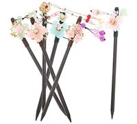 Mikinona 6pcs Handmade Chinese Hairpin Flower Vintage Hair Stick Hair Fork for Women Chopsticks for Buns Decoration
