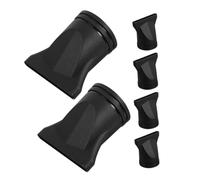 Mikinona 6pcs Heat Resistant Hair Dryer Nozzles Plastic Concentrator Attachments Duckbill Flat Design for Even Heat Distribution Quick Drying and Styling Professional Salon Tool for