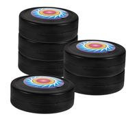 Mikinona 6pcs Ice Hockey Pucks Street Hockey Discs for Indoor Outdoor Practice Training Suitable for Adults Family Fun Sports Equipment