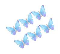 Mikinona 6pcs Mini Butterfly Hair Clips for Delicate Blue Purple Fairy Style Hair Accessories Non-fade Decorative Pins for Birthday Party Prom Versatile for Straight Curly Braided
