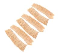 Mikinona 6pcs Miniature Straw Roof Thatch Lightweight Handmade Mini Grass Thatched Roof for DIY Model Houses Fairy Gardens Dioramas Decorative Hay Bale Craft