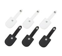 Mikinona 6pcs Nail Scissor Covers PU Protectors Scissor Tip Sheaths for Safe Storage and Protection in Black and White Sewing and Manicure Tool Accessories