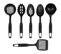 Mikinona 6pcs Nylon Cooking Utensil Set Spatula, Slotted Spoon, and Ladle, Heat Resistant Kitchen Tools for Non-Stick Cookware, for Home Cooking and Food Mixing
