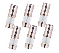 Mikinona 6pcs Plastic Lotion Bottles with Press Pump Travel-Friendly Refillable Containers for Lotions Creams and Shampoo Lightweight and Leak Design